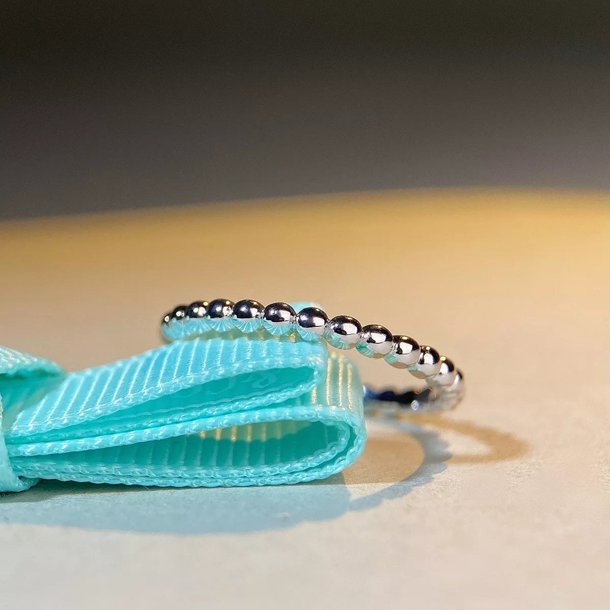 Trendsi 925 Sterling Silver Bead Ring -