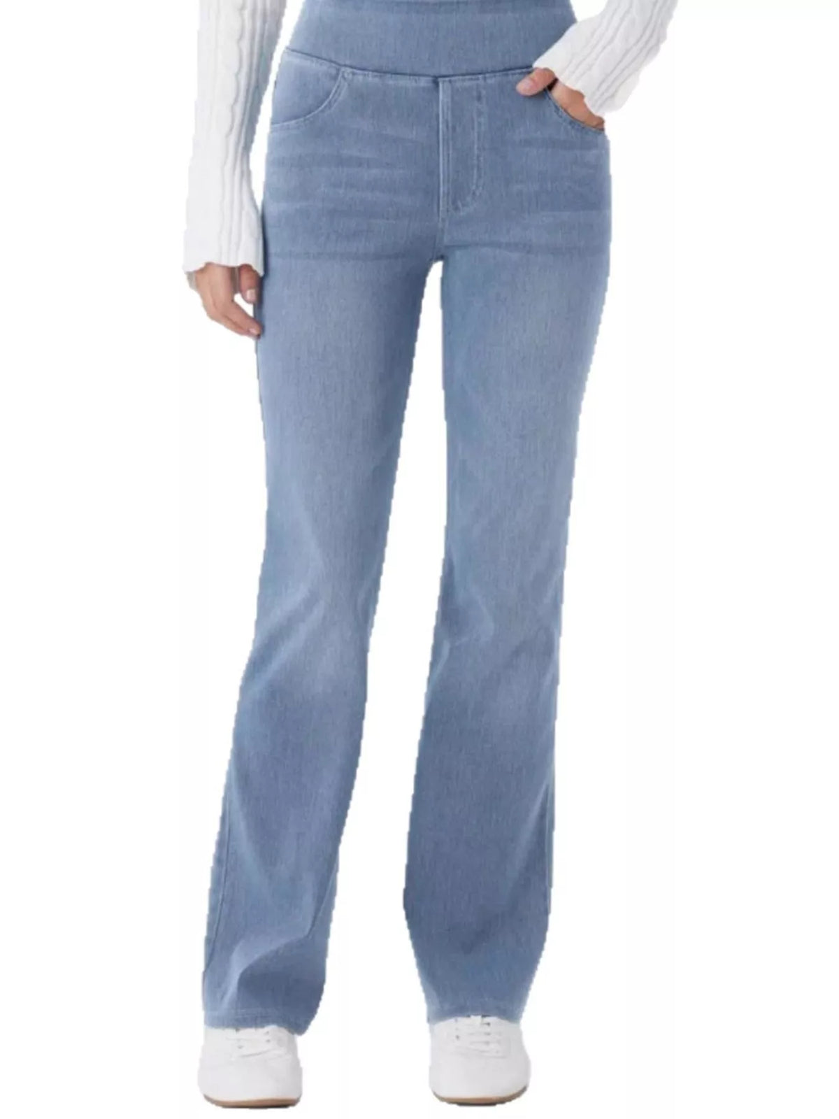 High-Waisted Flared Jeans — front view