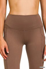 Trendsi Zenana Brushed Dty Microfiber Flare Pants -