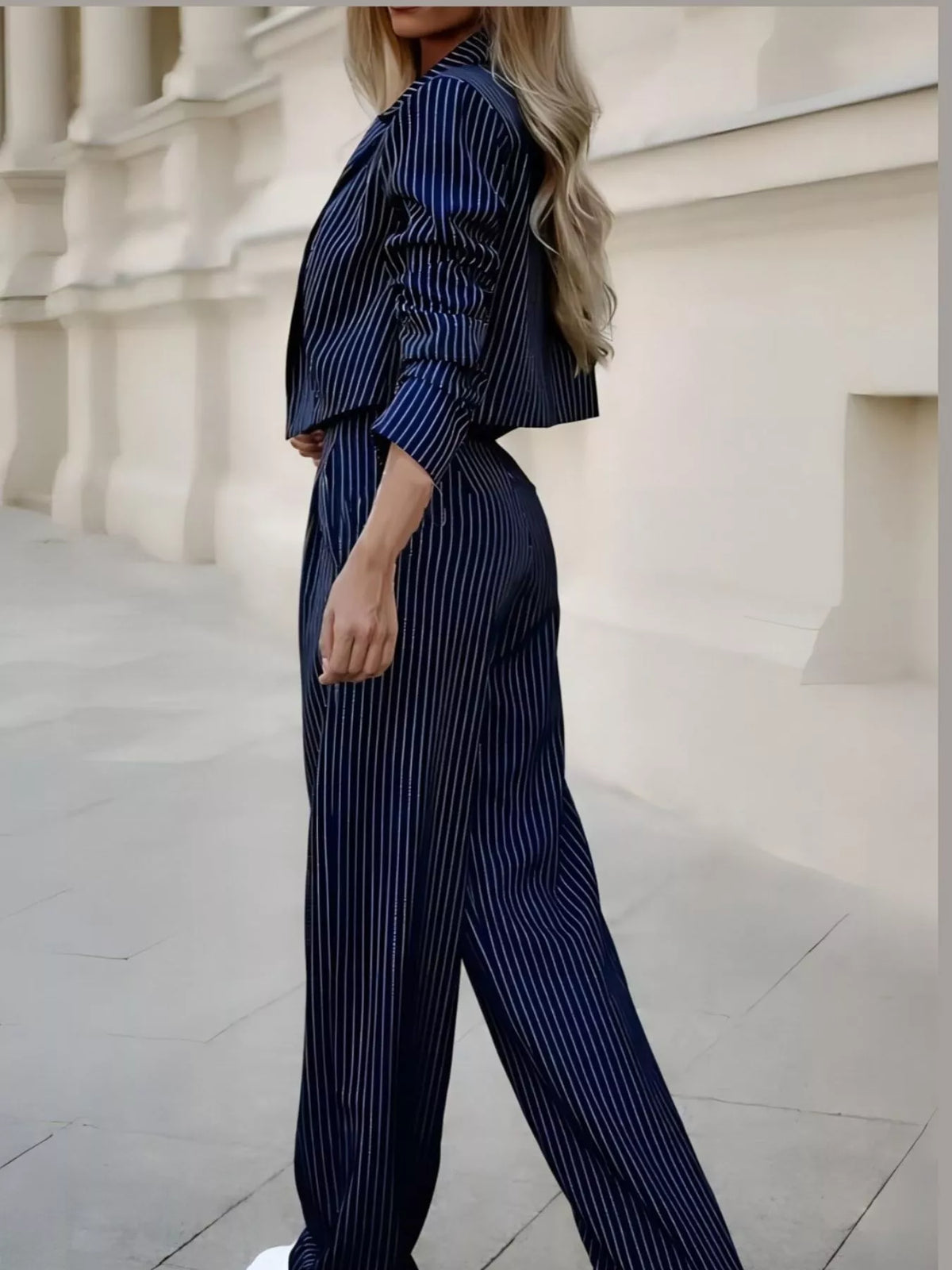 and Wide-Leg Pants Two-Piece Set — side view