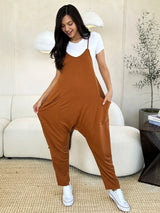 Trendsi Double Take Full Size Sleeveless V-Neck Pocketed Jumpsuit -