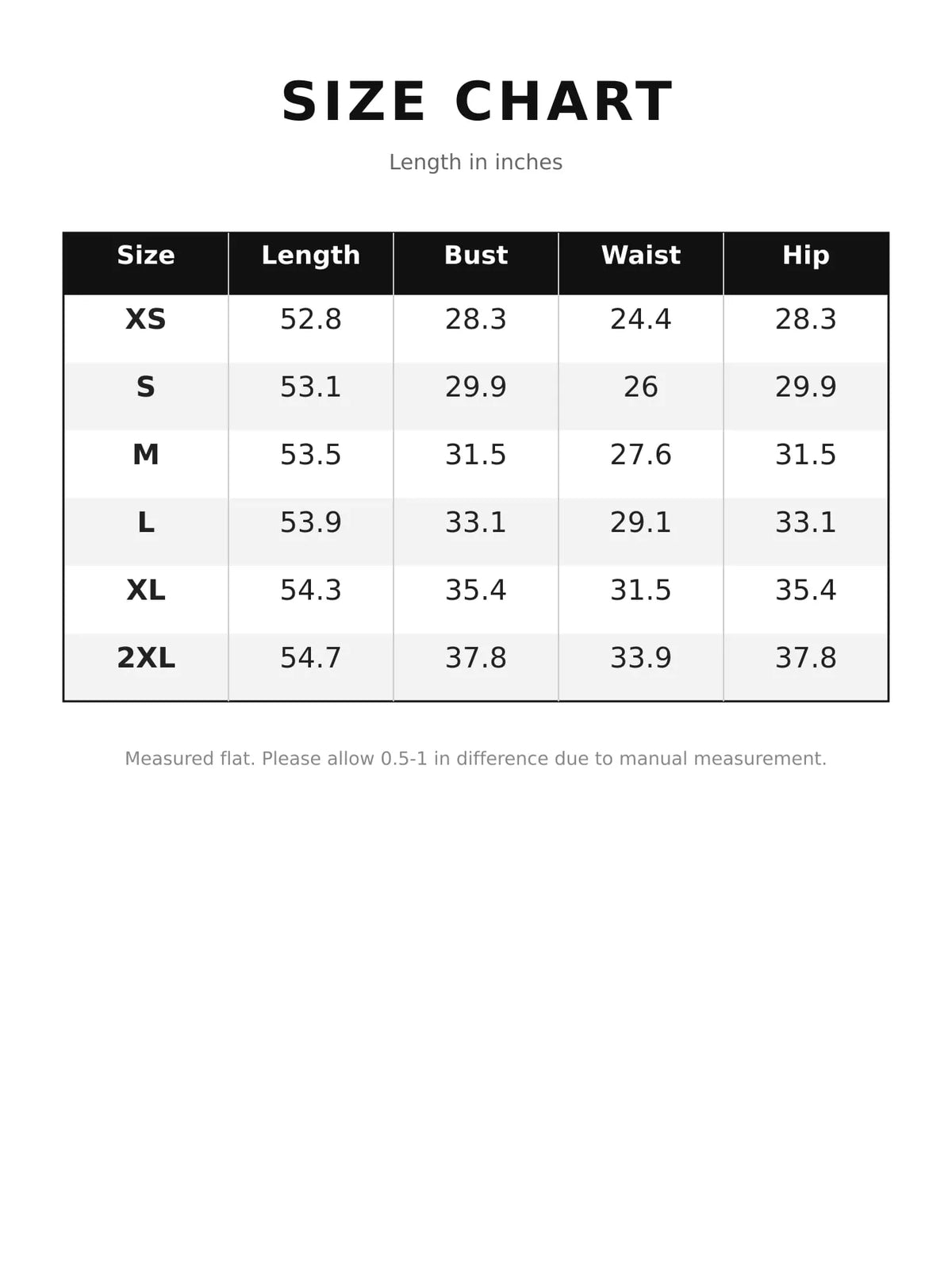 Square neck spaghetti-strap maxi dress, size and measurement chart