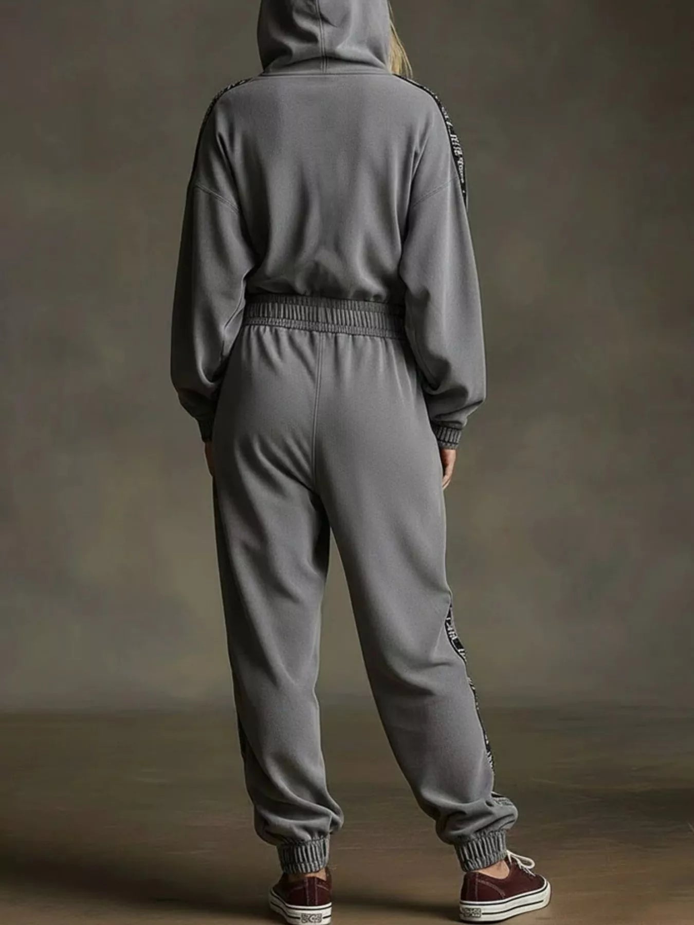Trendsi Zip-Up Long Sleeve Hooded Jumpsuit -
