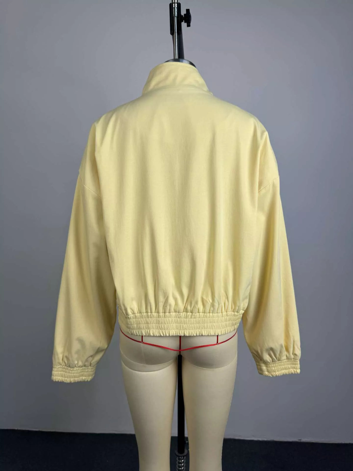 Trendsi Zip Up Oversized Bomber Jacket -
