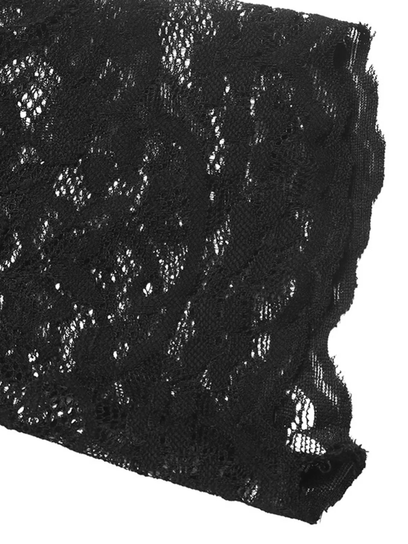 Trendsi Lace Sleeve Square Neck Top -