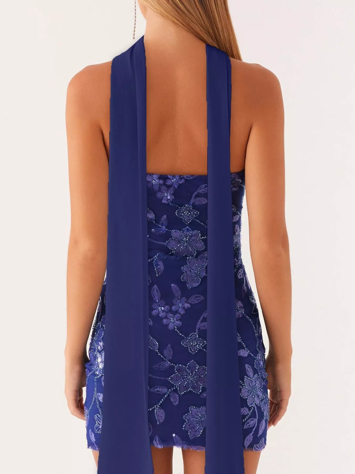 strapless mini dress, construction and design details