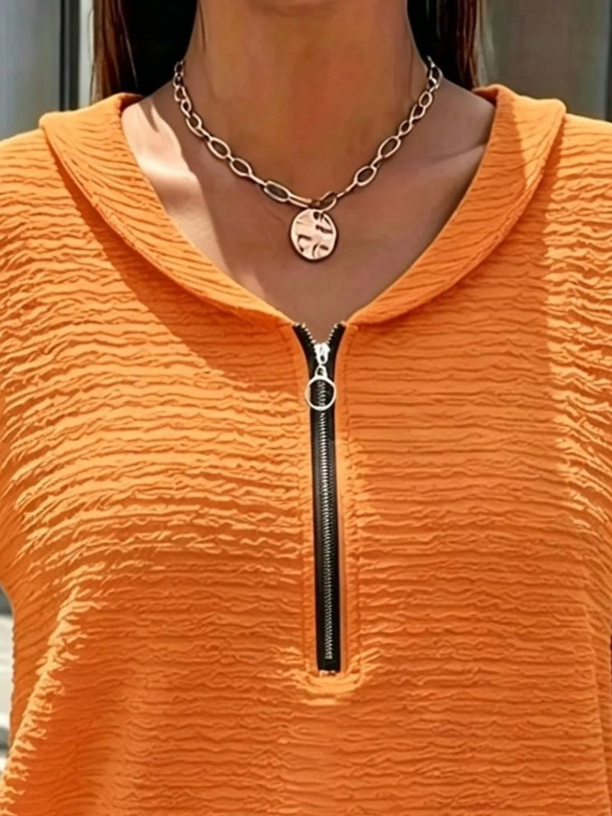 Stand-collar long sleeve blouse, construction and design details
