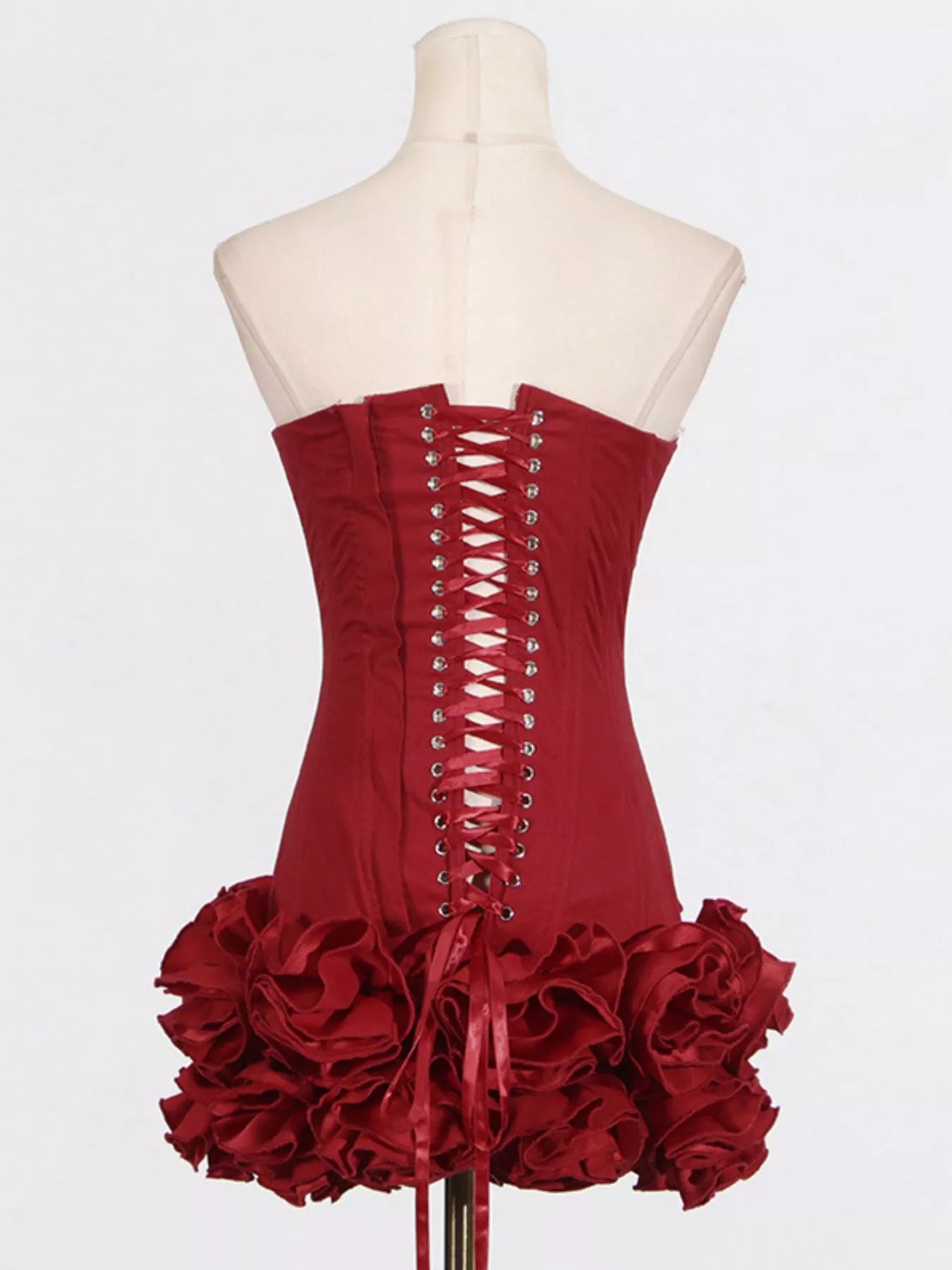 Trendsi Ruffled Hem Tube Mini Dress -