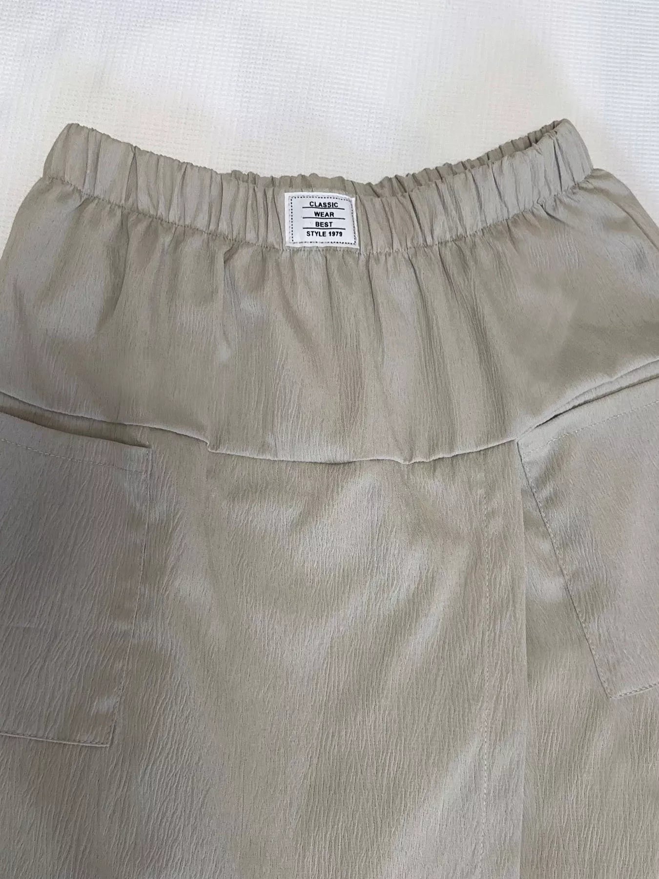 Trendsi Elastic Waist Wrap Skort -