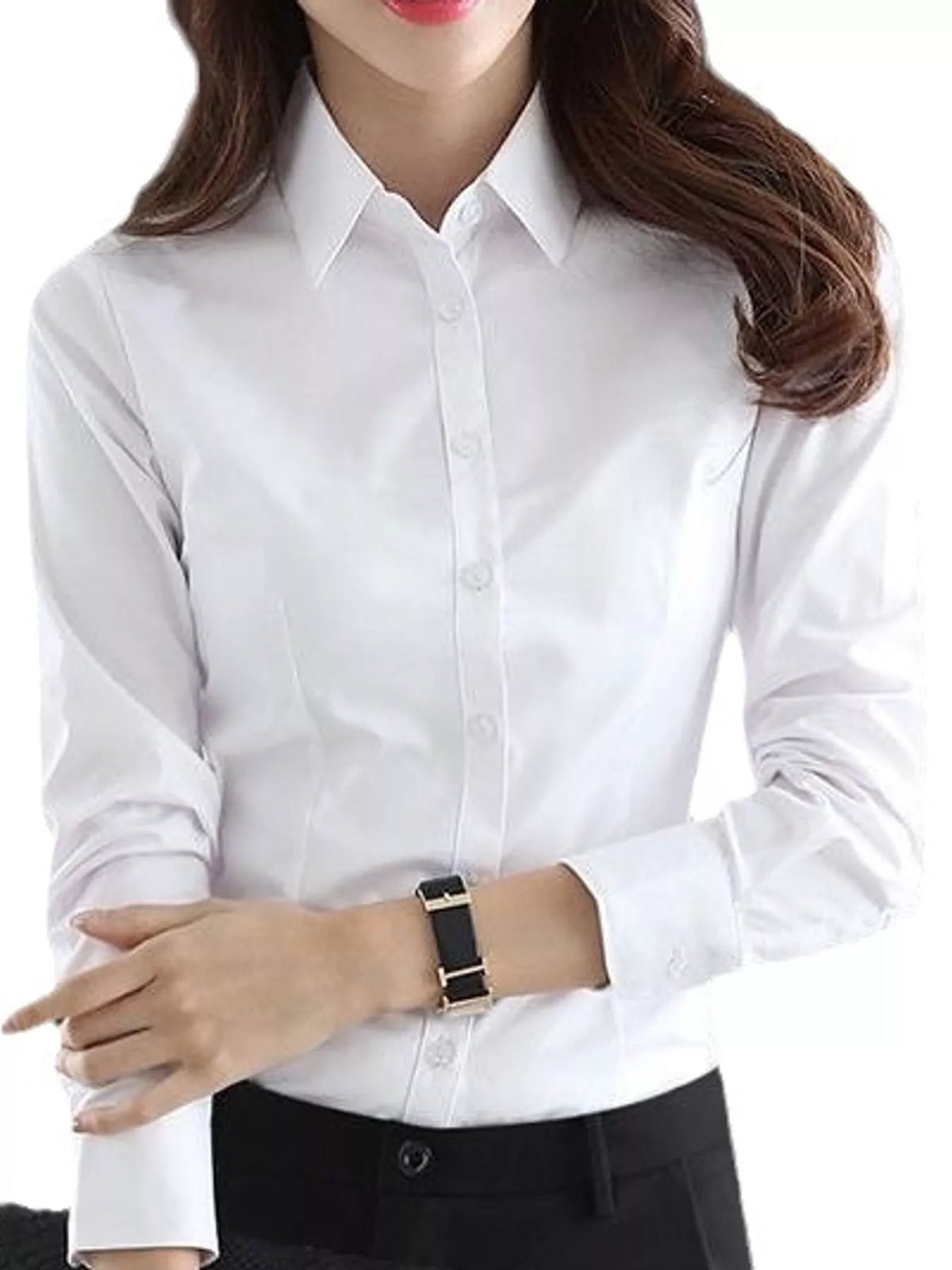 White button-down shirt