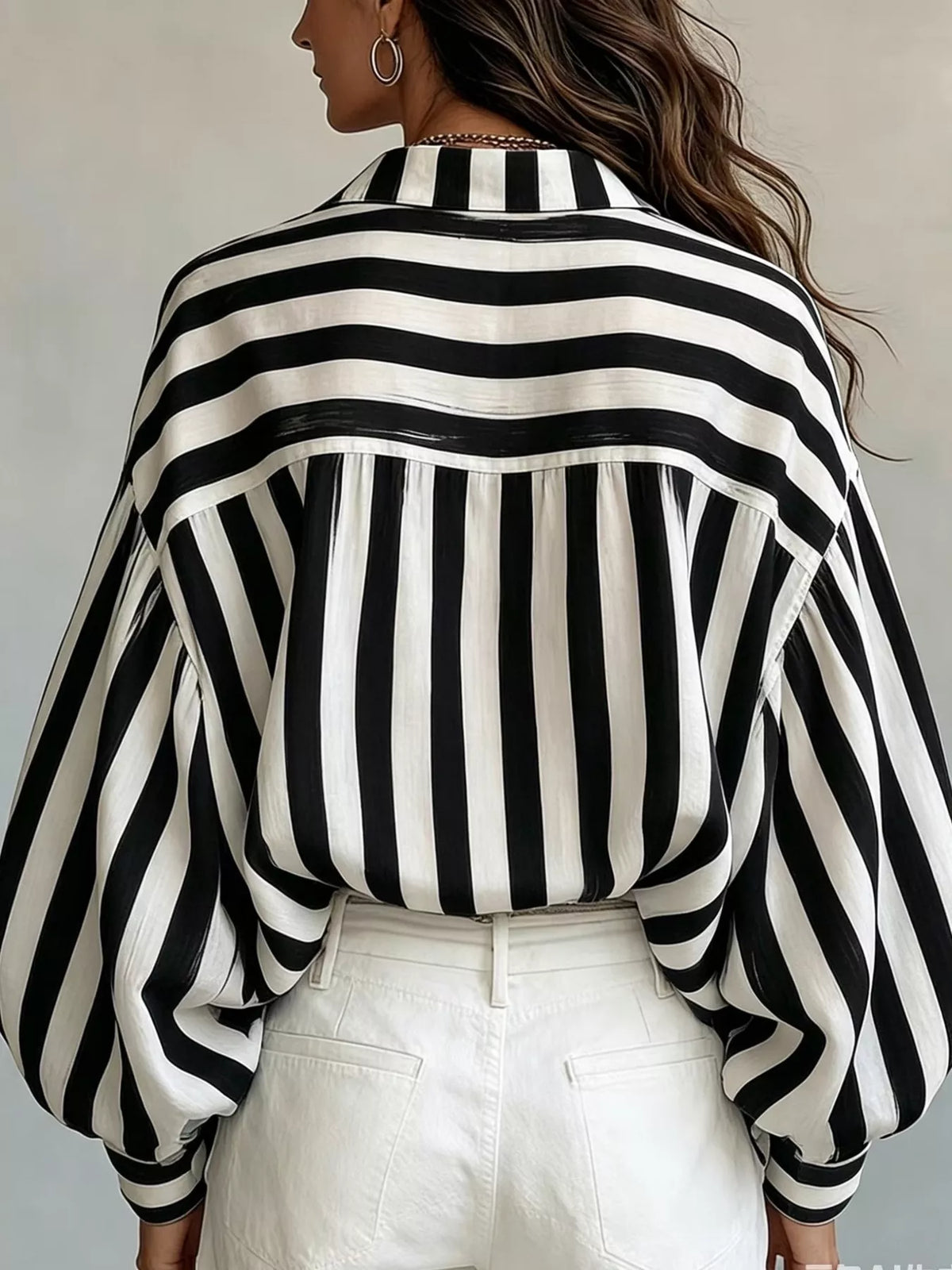 Trendsi Striped Loose Fit Shirt -