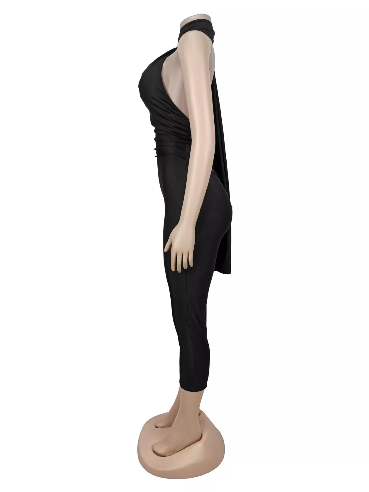 Trendsi Halter Neck Sleeveless Bodycon Jumpsuit -