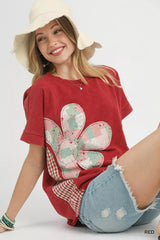 Trendsi Umgee Mineral Wash French Terry Top -
