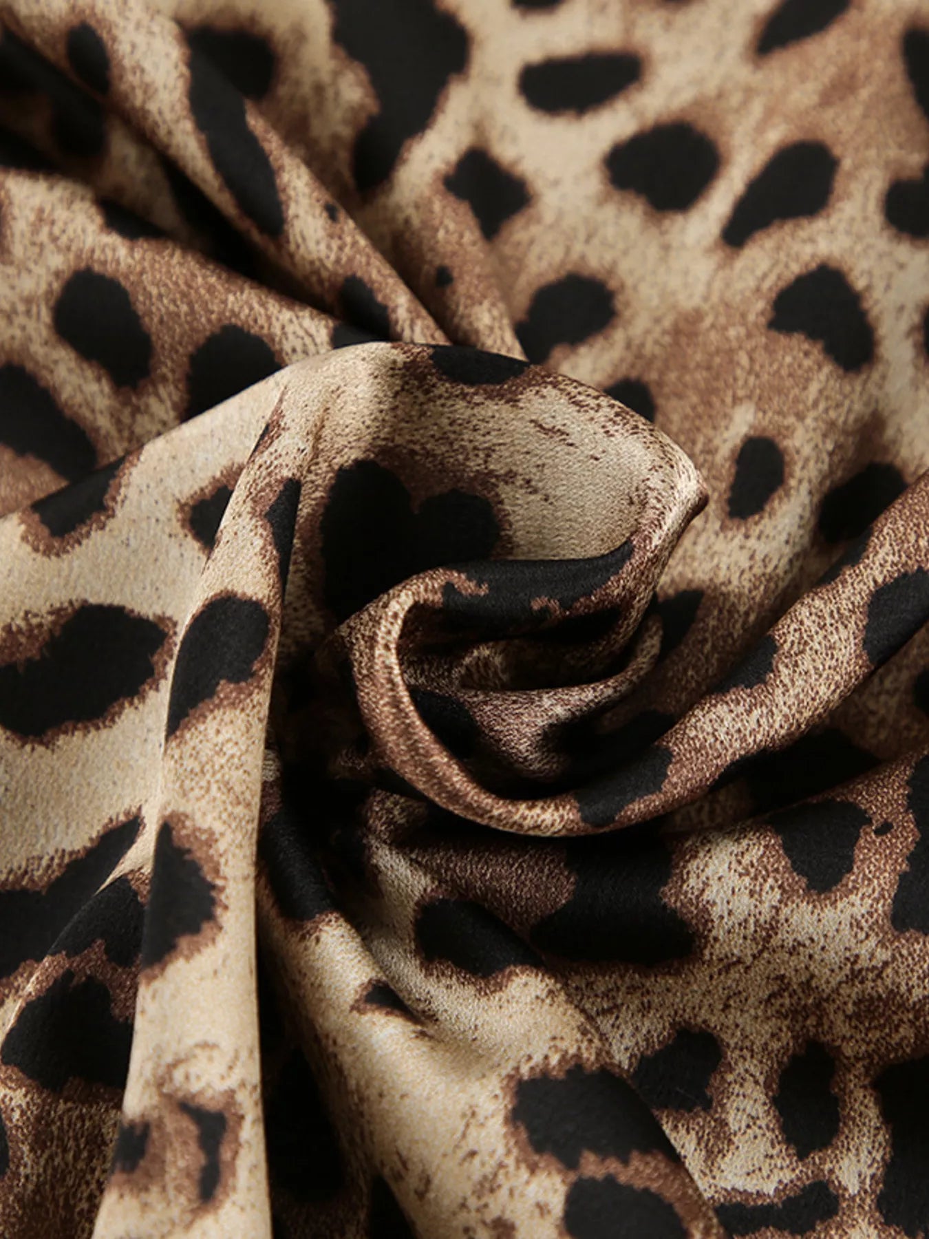 Trendsi Leopard Bra & Cardigan and Shorts Set -