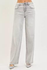 Trendsi RISEN Slouchy Baggy Jeans with Contrast Stitching -