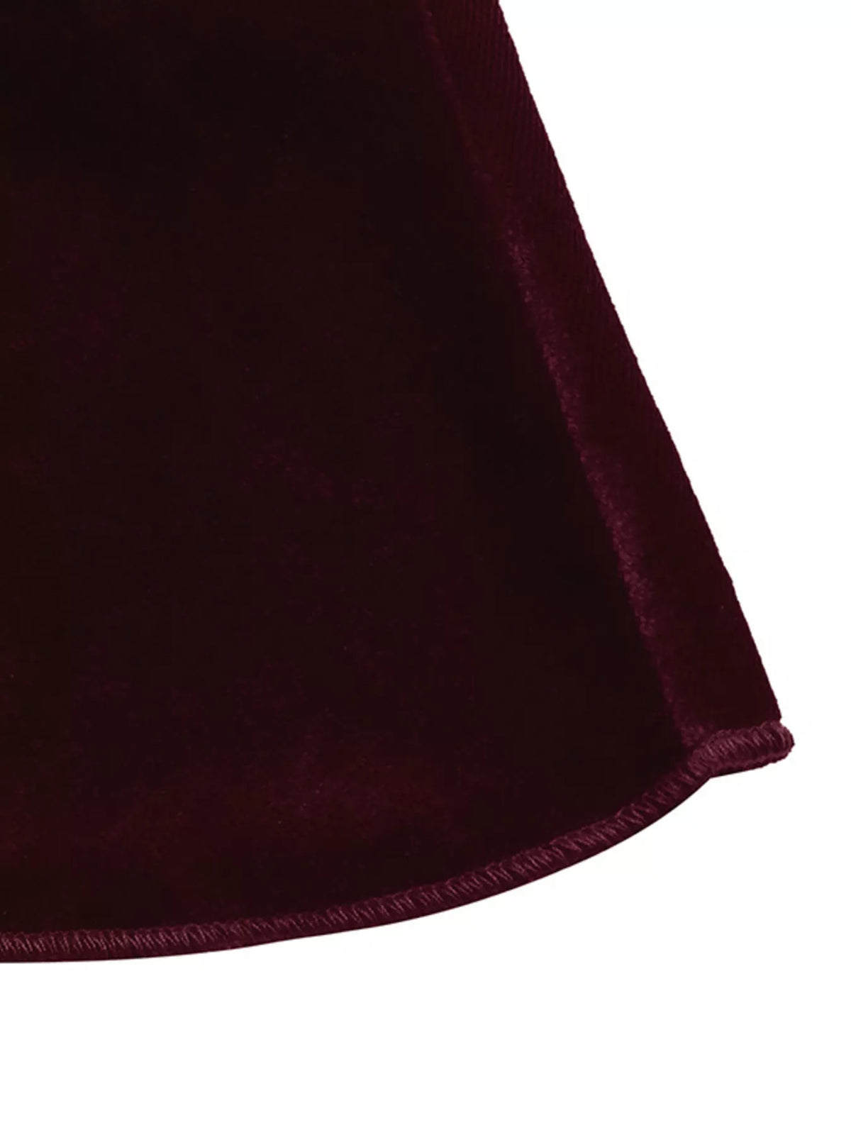 Velvet Tie-Shoulder Bell Sleeve Mini Dress — construction details