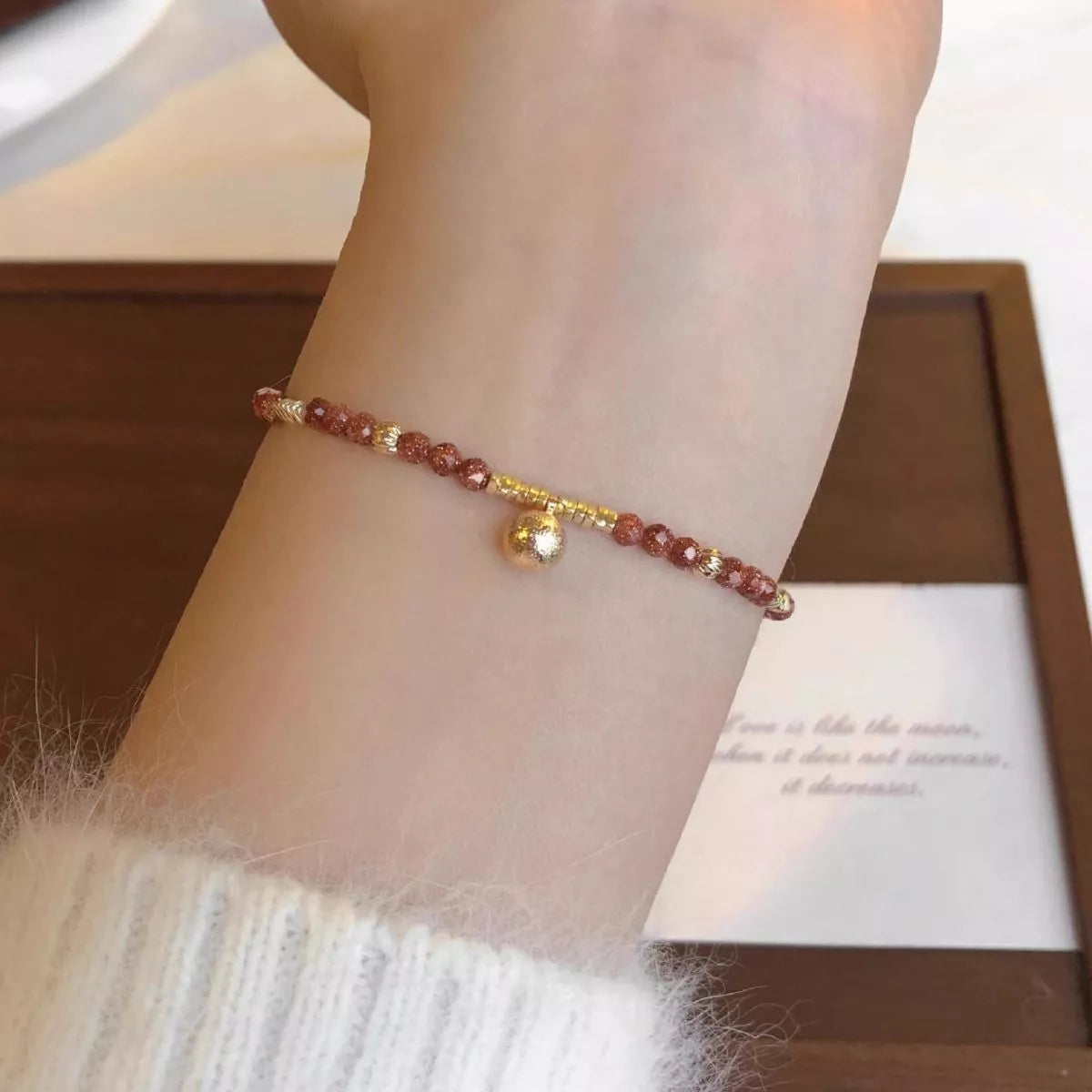 Trendsi Lightweight Beaded Charm Bracelet -