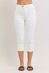 Trendsi Judy Blue High Waist Extended Waistband Capri Pants with Spade Pockets -