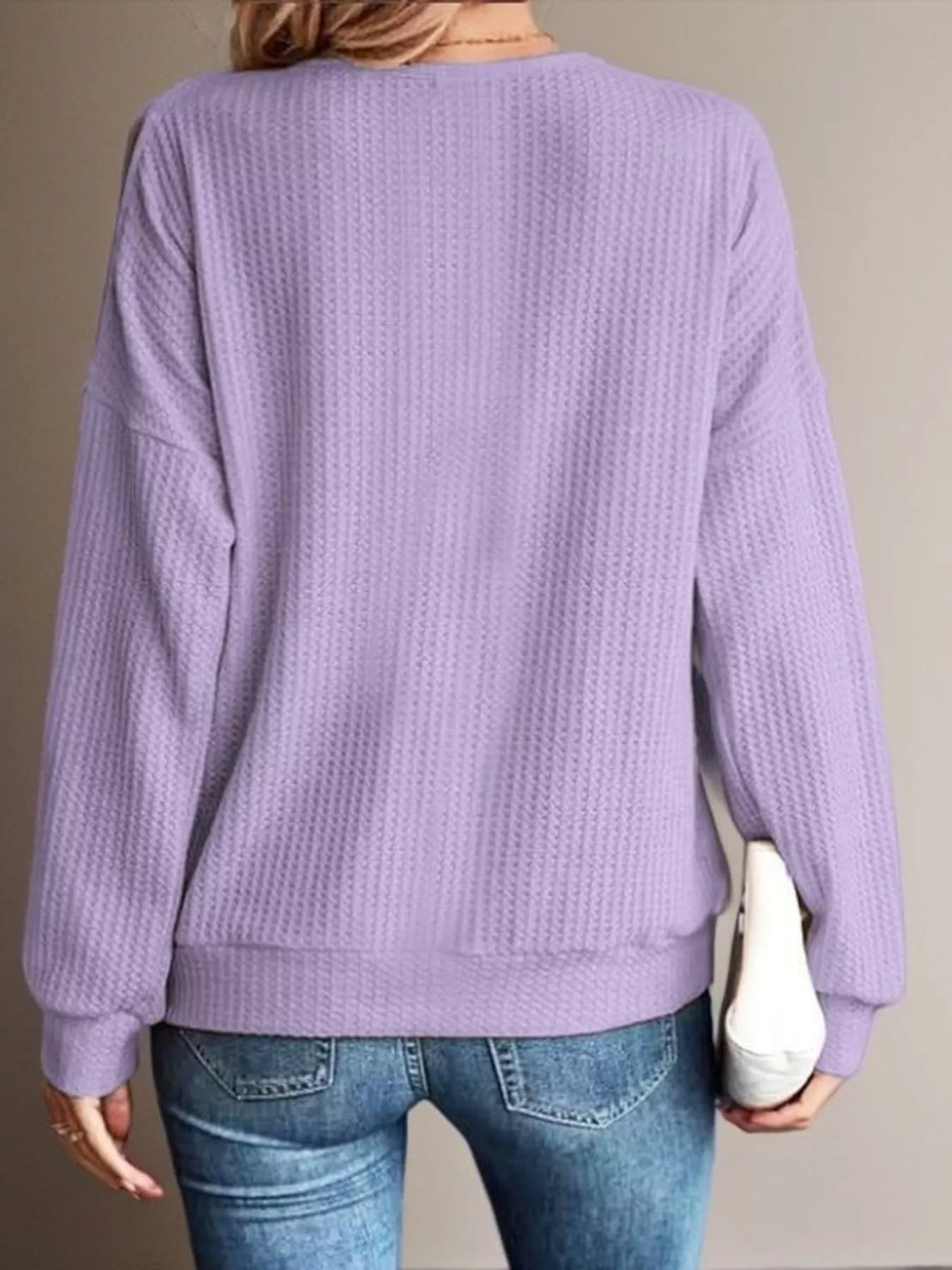 Trendsi Solid Color Cold Shoulder Long Sleeve T-Shirt -