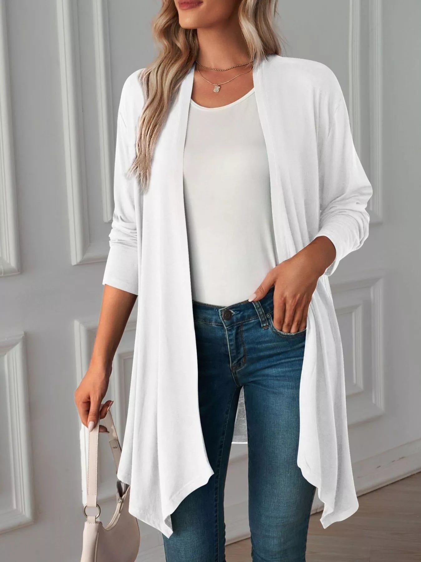 Trendsi Lightweight Open Front Cardigan -