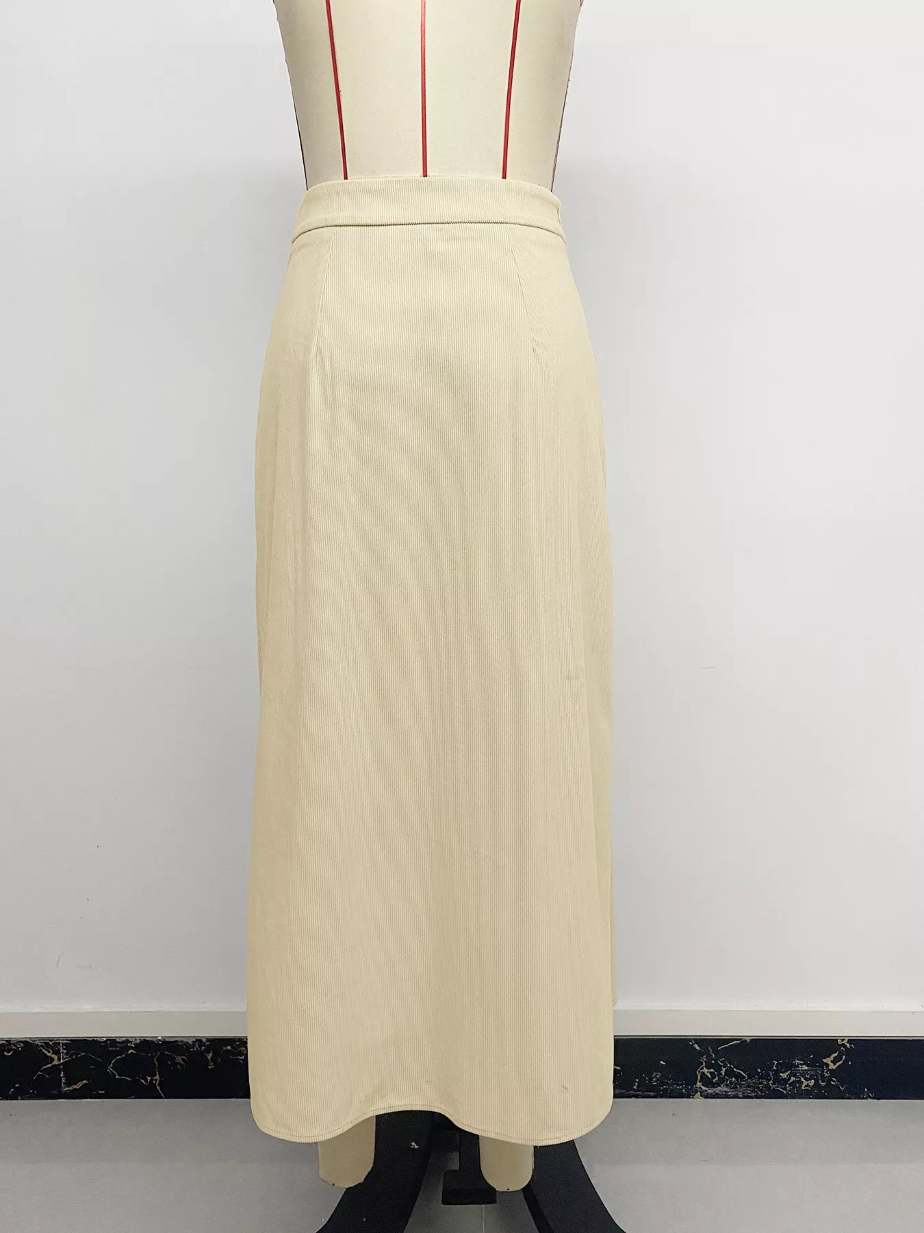 Trendsi High Waist Pleated Midi Skirt -