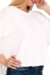 Trendsi Zenana Cotton Round Neck Short Sleeve T-Shirt -