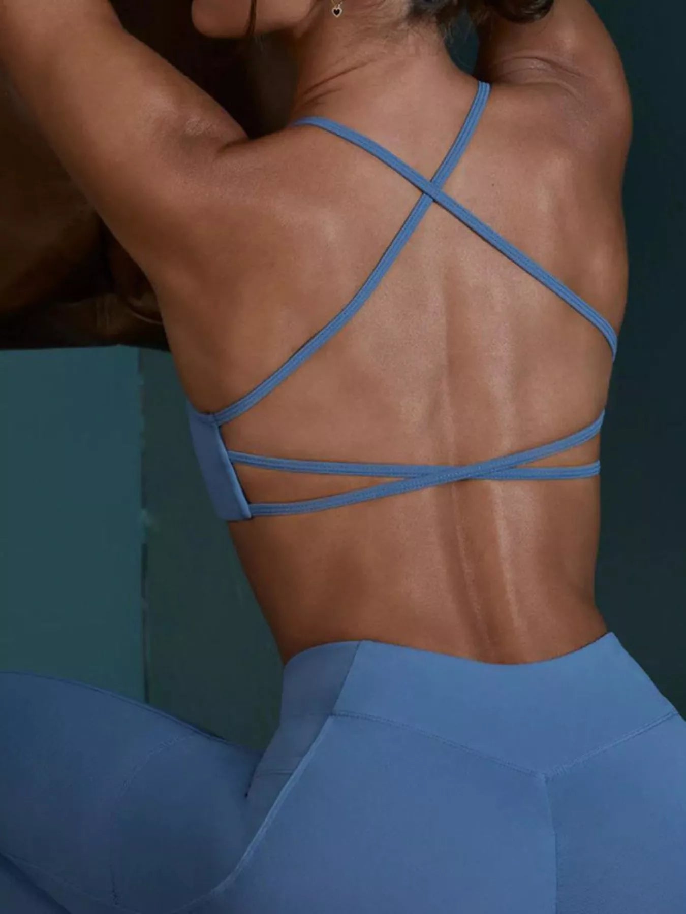 Trendsi Seamless Cross-Waist Cami and Leggings Active Set -