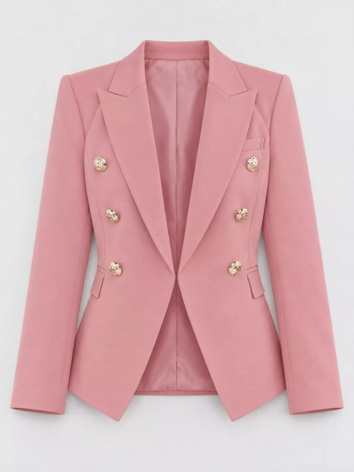 Collared long sleeve blazer, product view