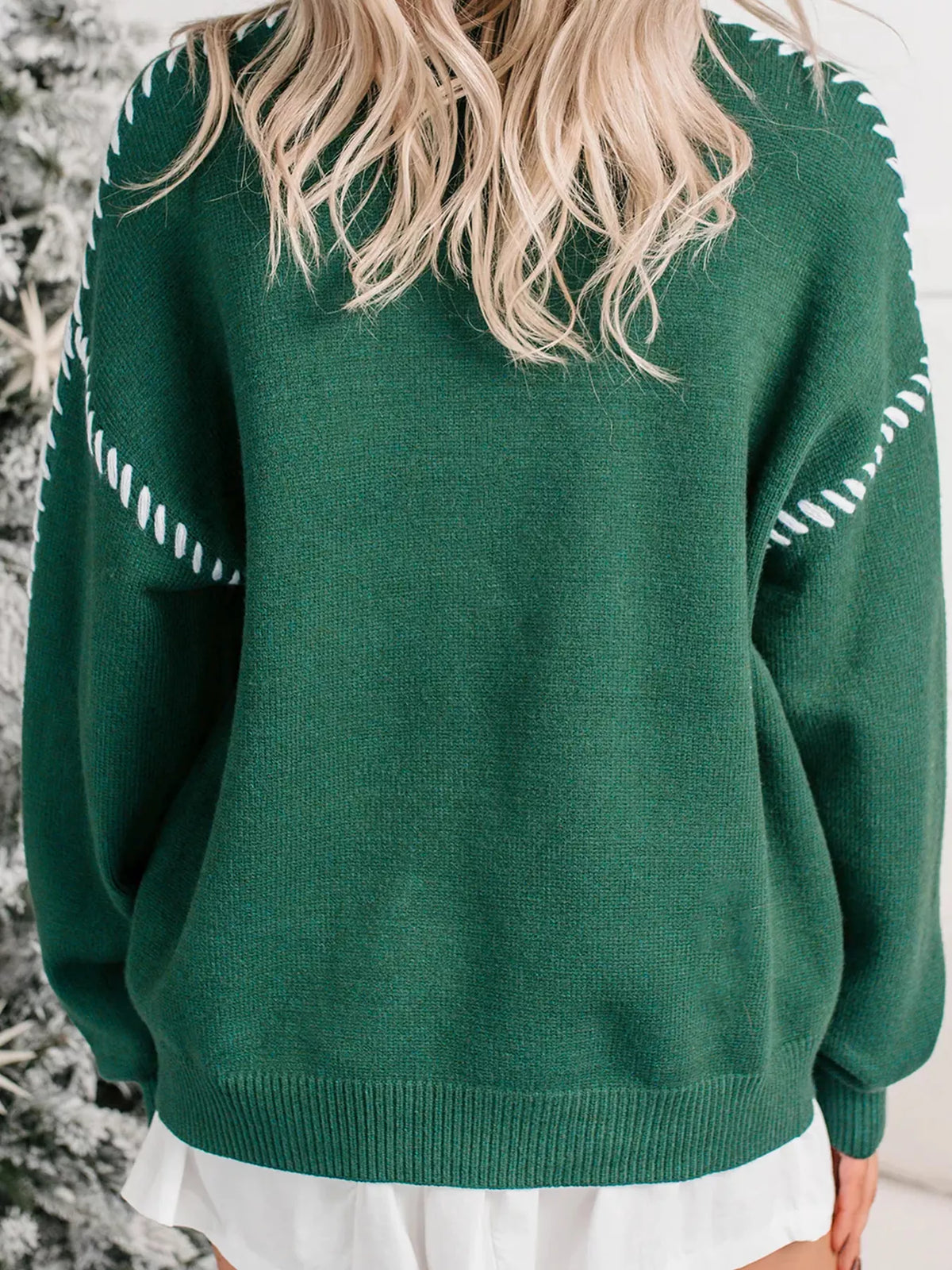 Santa Baby sweater, green back