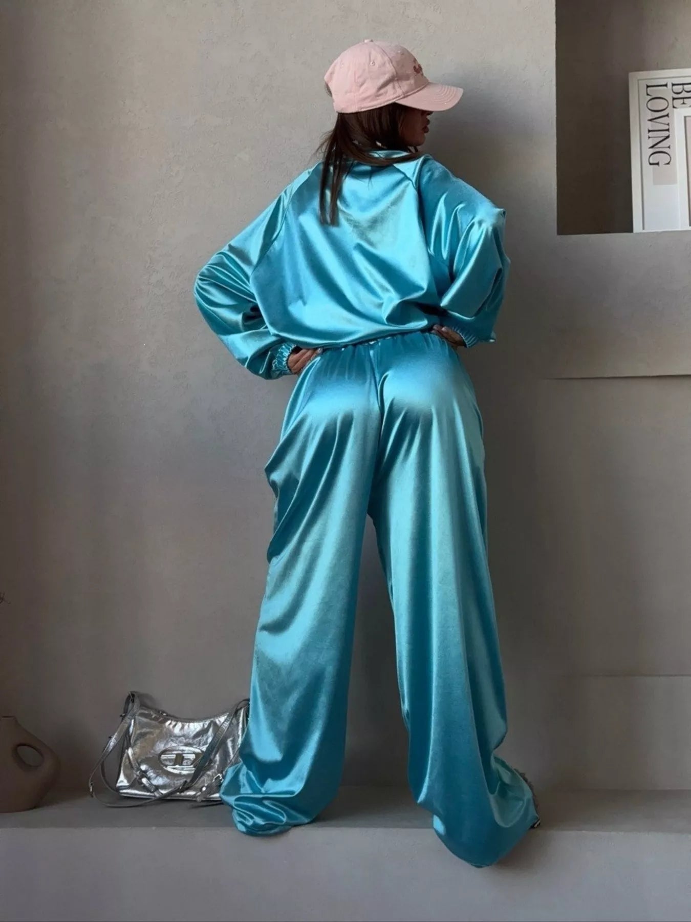 Trendsi Zip Up Raglan Sleeve Jacket and Pants Set -