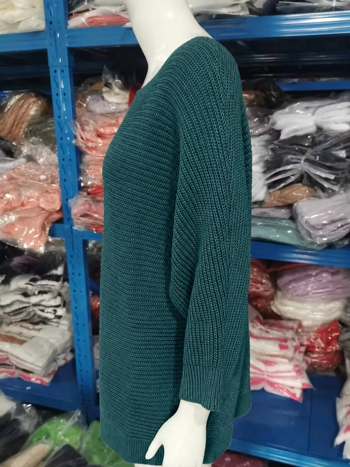 Three-quarter sleeve sweater