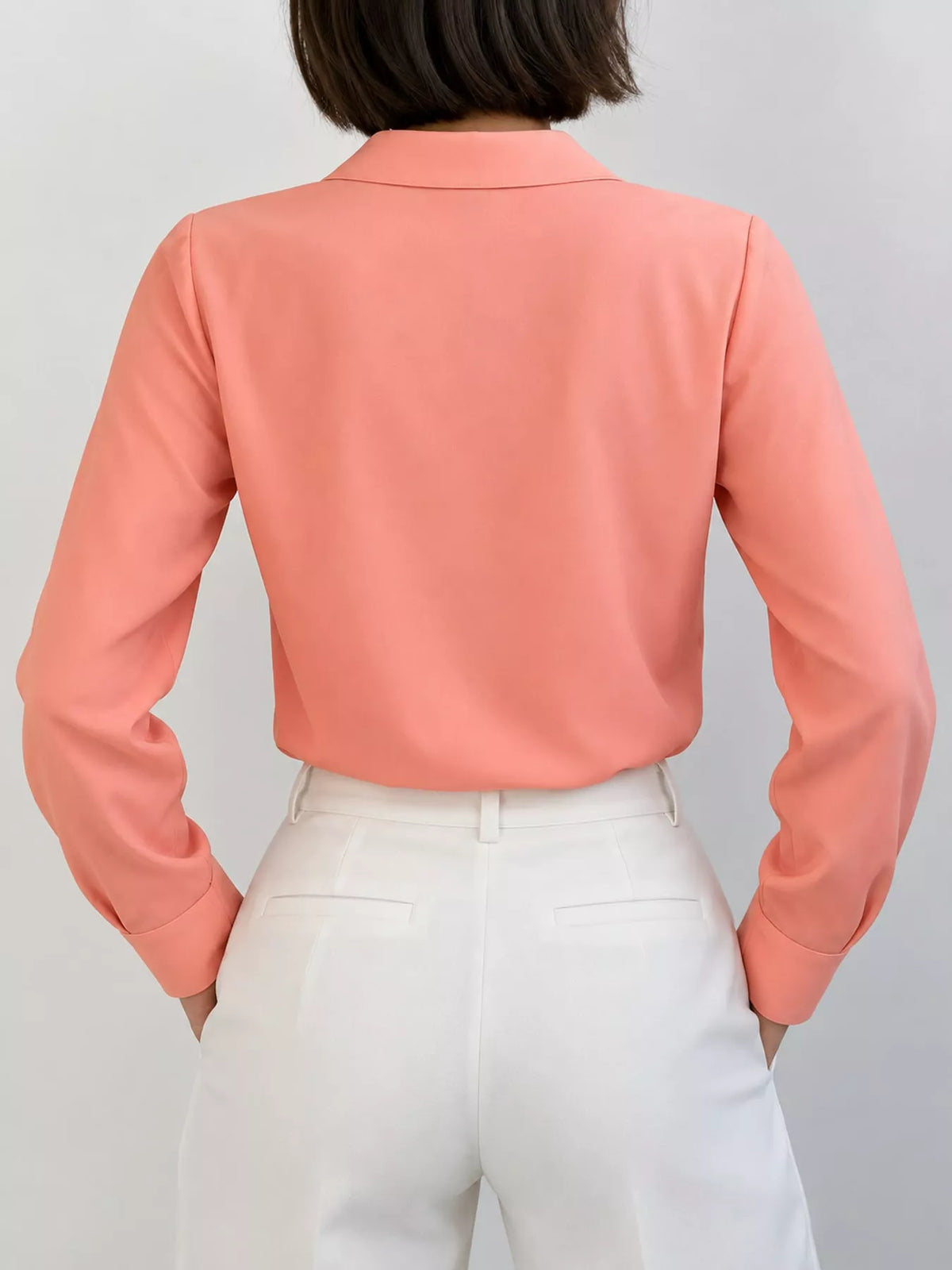 Button-up shirt, coral back