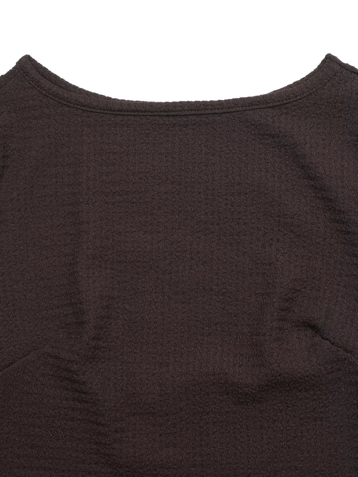 Trendsi Long-Sleeve Waffle Knit Bodycon Mini Dress -