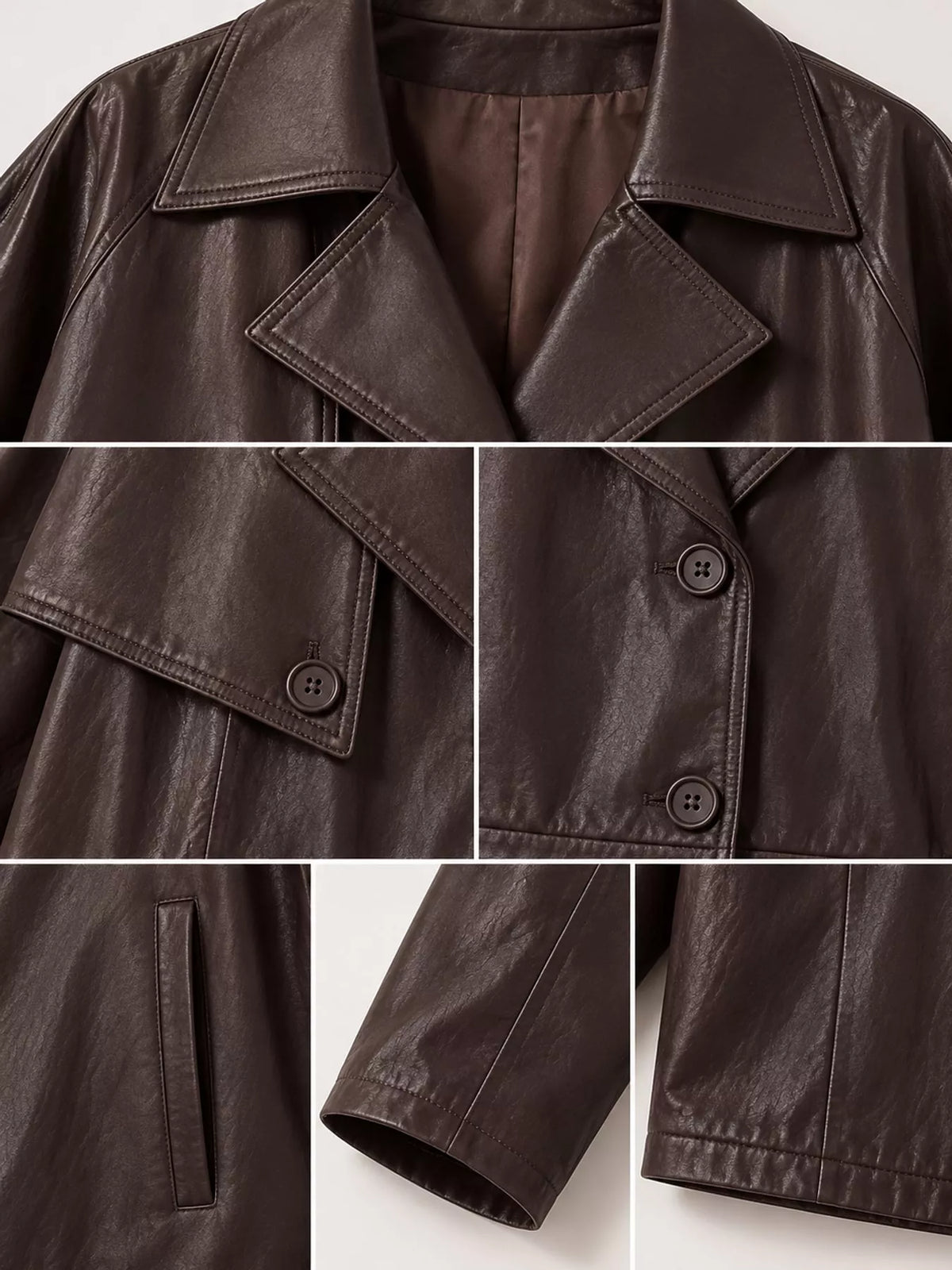 Collared long sleeve jacket, construction and design details