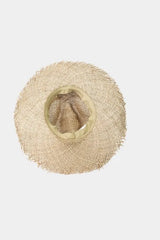 Trendsi Fame Fringe Edge Straw Braided Western Fedora Hat -