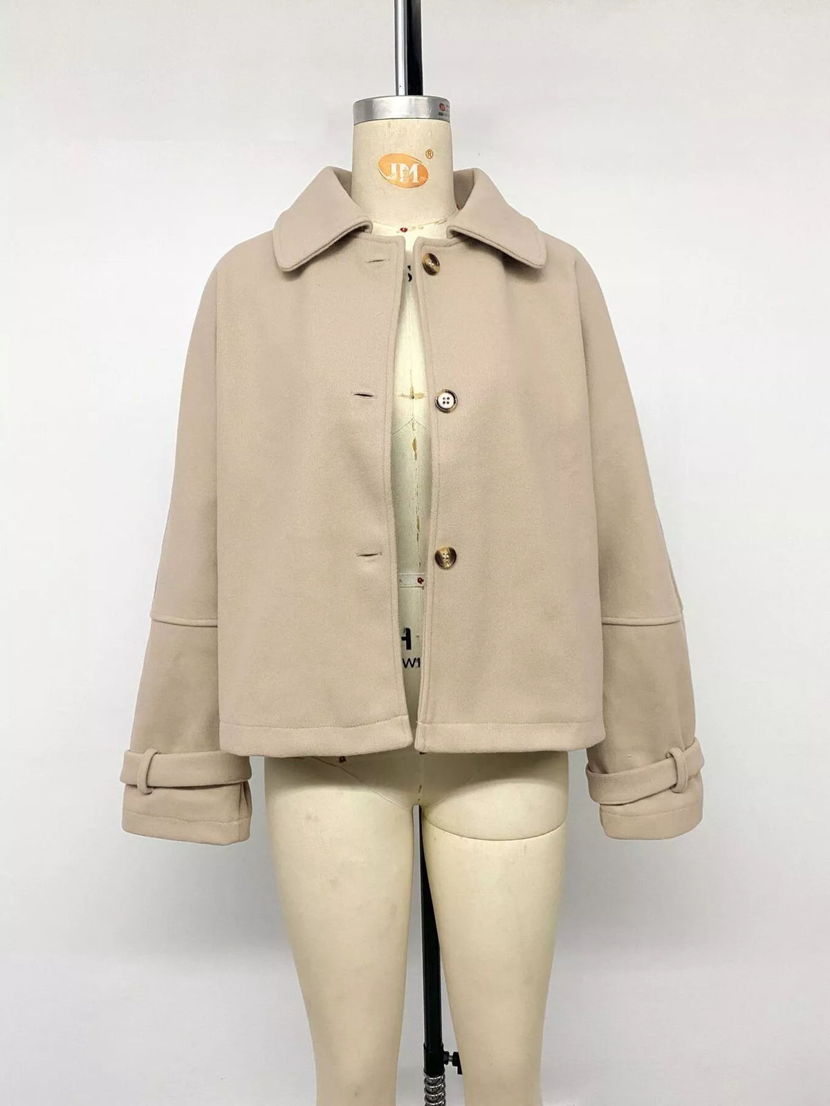 Trendsi Collared Neck Button Up Jacket -