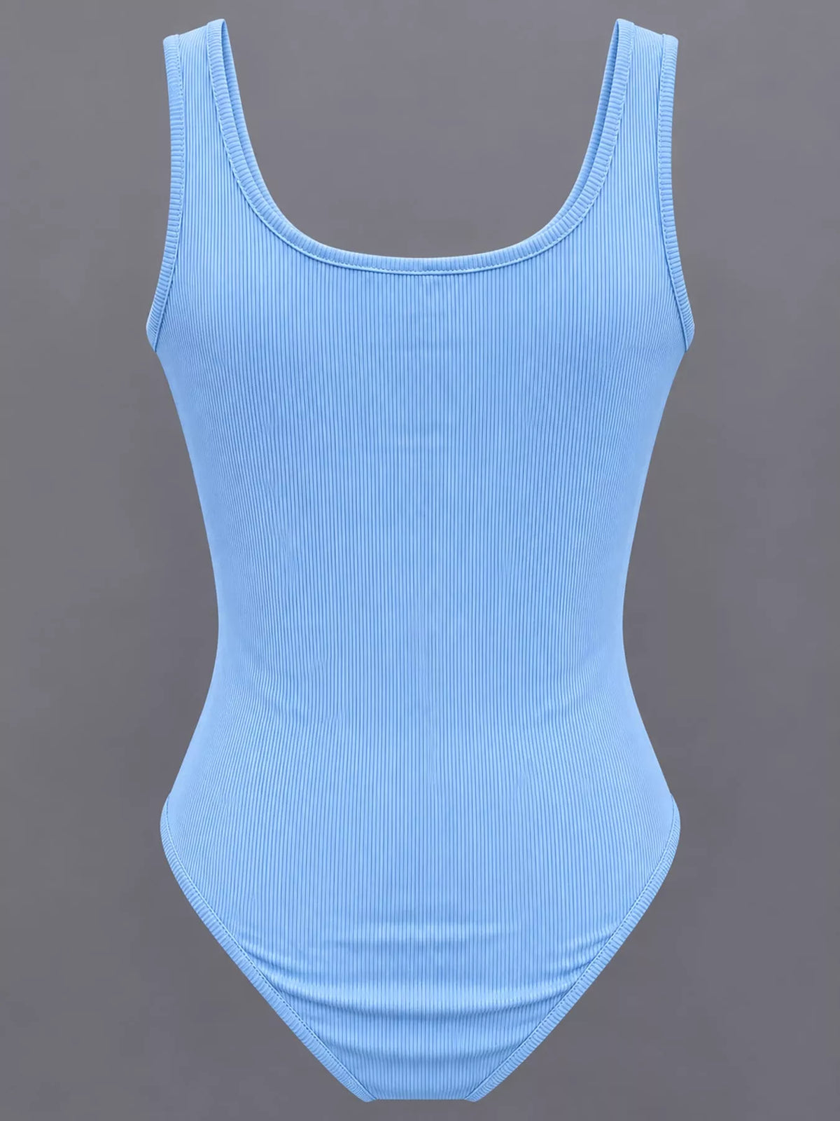 Ribbed bodysuit, light blue front