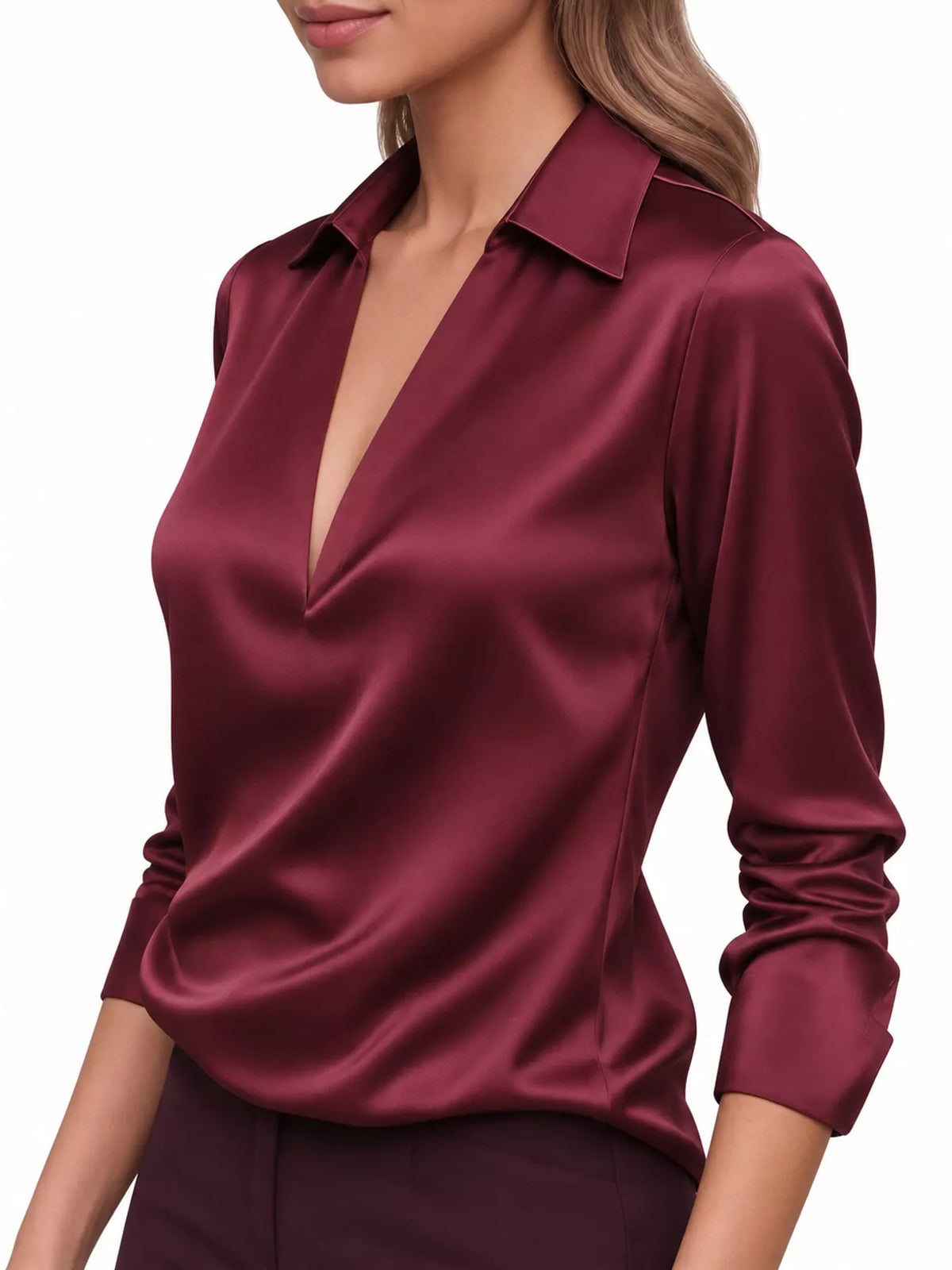 Long-sleeve blouse