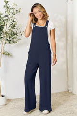 Trendsi Double Take Full Size Wide Strap Overall with Pockets -