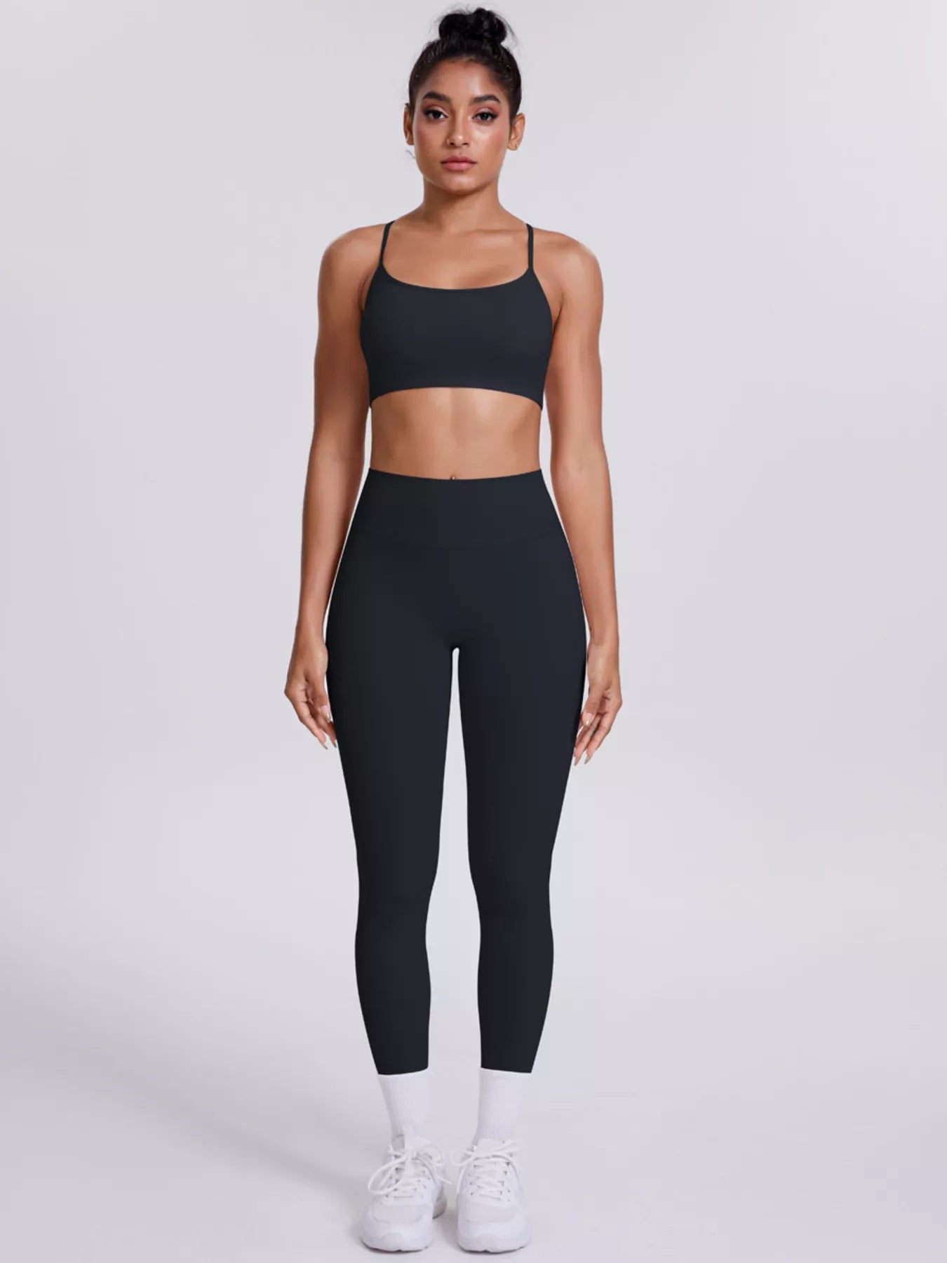Trendsi Criss-Cross Back Cami and Leggings Active Set -