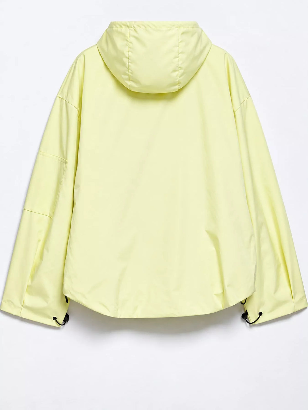 Half-Zip Hooded Anorak Jacket — back view