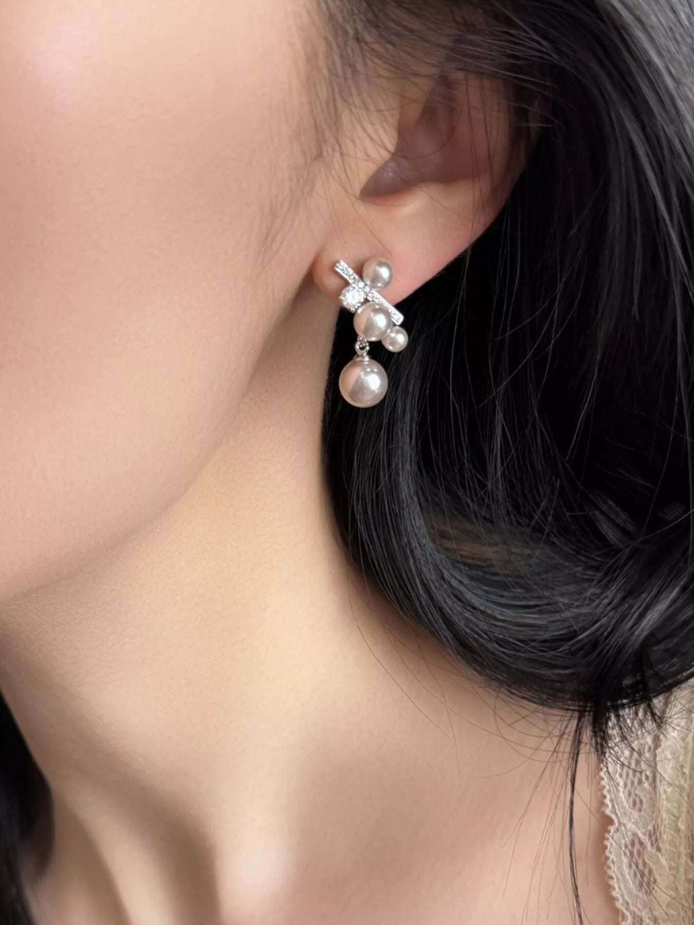 Trendsi Pearl Drop Earrings -