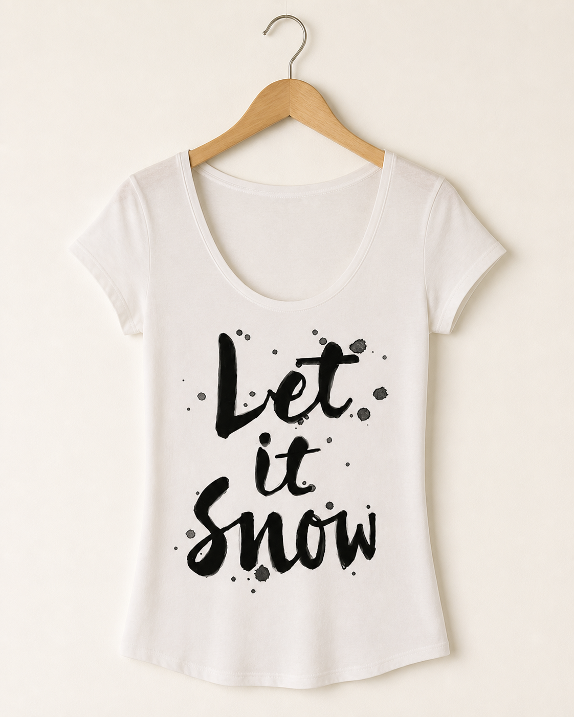 Niobe Clothing Let It Snow Holiday Graphic T-Shirt - T-Shirts holiday