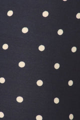 Navy Polka Dot Biker Shorts leggings- Niobe Clothing