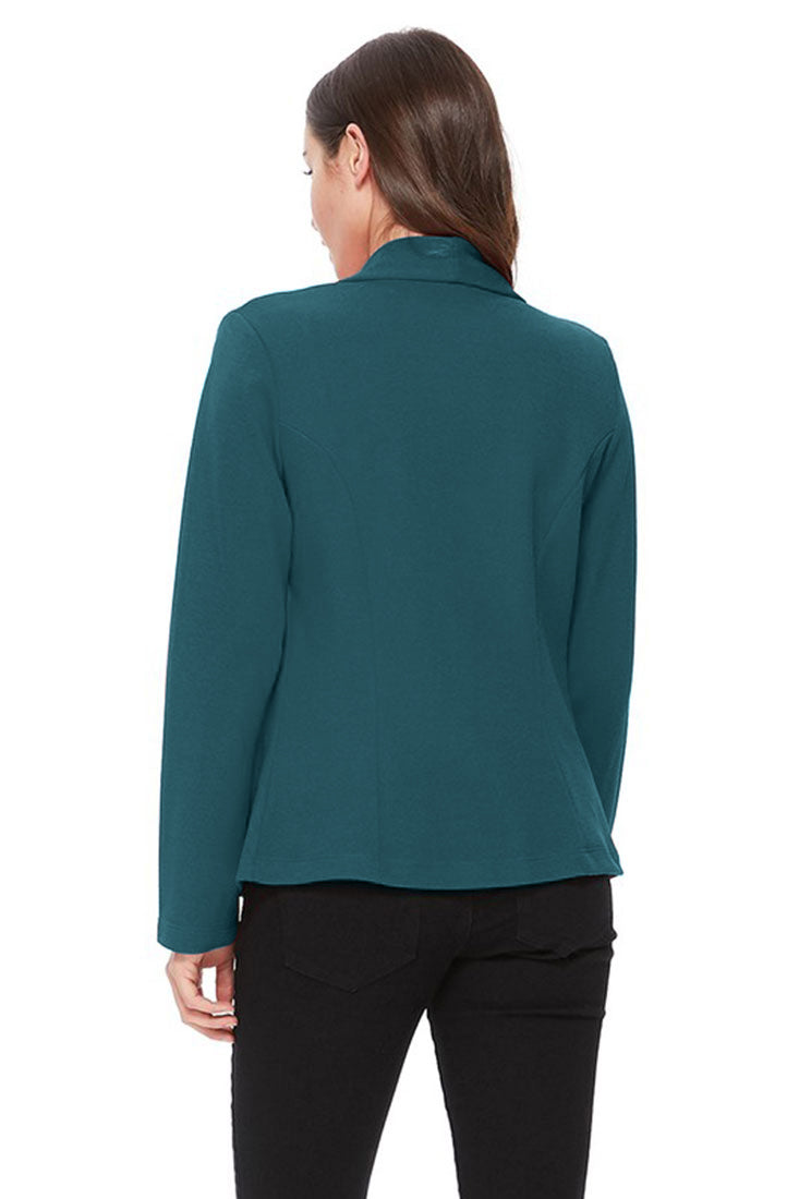 Zenana Lightweight Casual Open Front Blazer - Pea Coats sb_outerwear