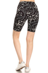 Musical Notes Biker Shorts