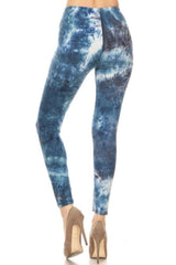 Blue Tie Dye Leggings