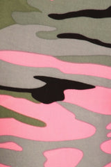 Light Pink Camo Biker Shorts