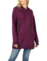 Zenana Loose Fit Pullover Long Hoodie Oversized Sweatshirt Sweater - sweatshirt