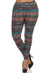 Niobe Clothing Jumanji Design Plus Size Leggings - leggings